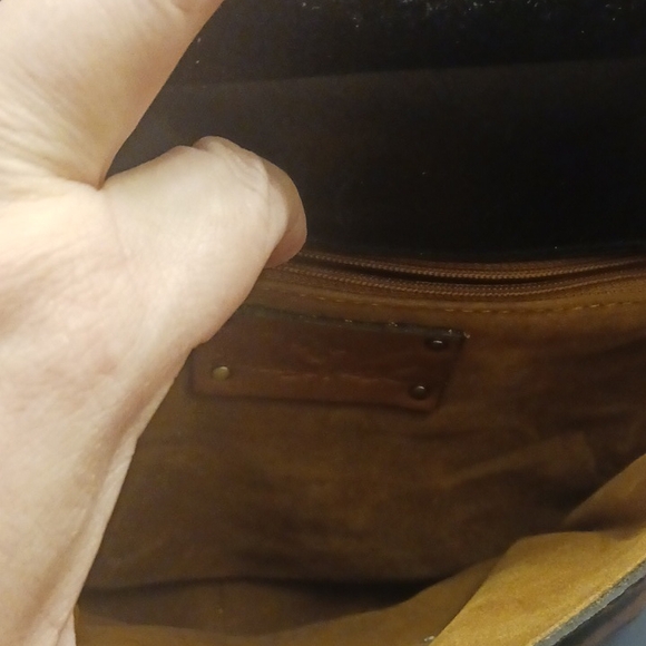 Exotic Brown and Black Crossbody Bag with Gold Clasp - Picture 12 of 12